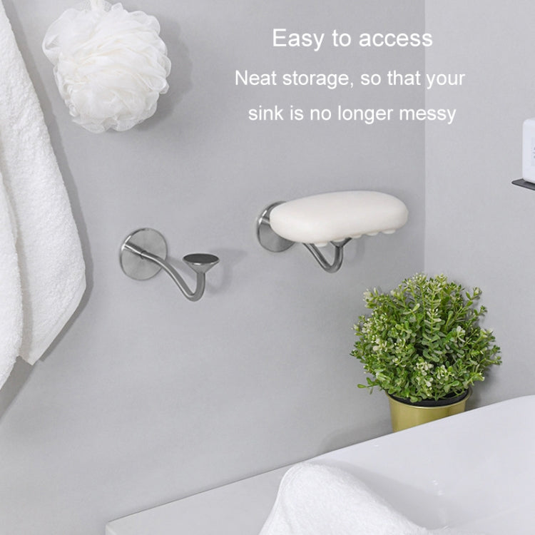 Bathroom Stainless Steel Magnetic Soap Holder Wall Mounted No Hole Soap Hanger - Nail-free Glue