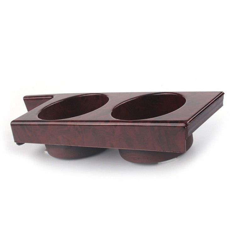 For BMW 5 Series E39/528i/530i/M5 Left-hand Drive Car Central Control Cup Holder, Color: Rosewood Color
