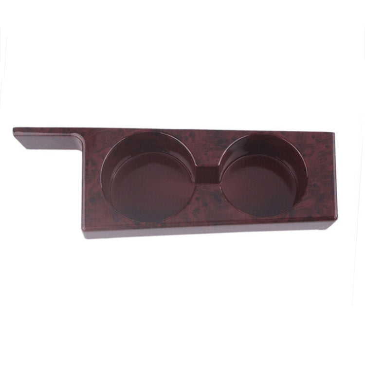 For BMW 5 Series E39/528i/530i/M5 Left-hand Drive Car Central Control Cup Holder, Color: Rosewood Color With Groove