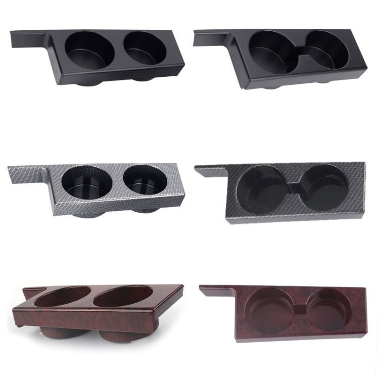 For BMW 5 Series E39/528i/530i/M5 Left-hand Drive Car Central Control Cup Holder, Color: Black With groove