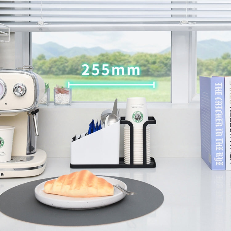 Desktop Disposable Paper Cup Storage Holder Iron Home Coffee Tea Bag Cup Storage Rack