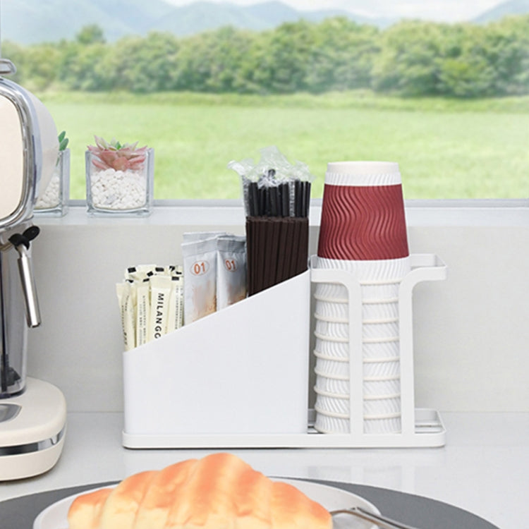 Desktop Disposable Paper Cup Storage Holder Iron Home Coffee Tea Bag Cup Storage Rack