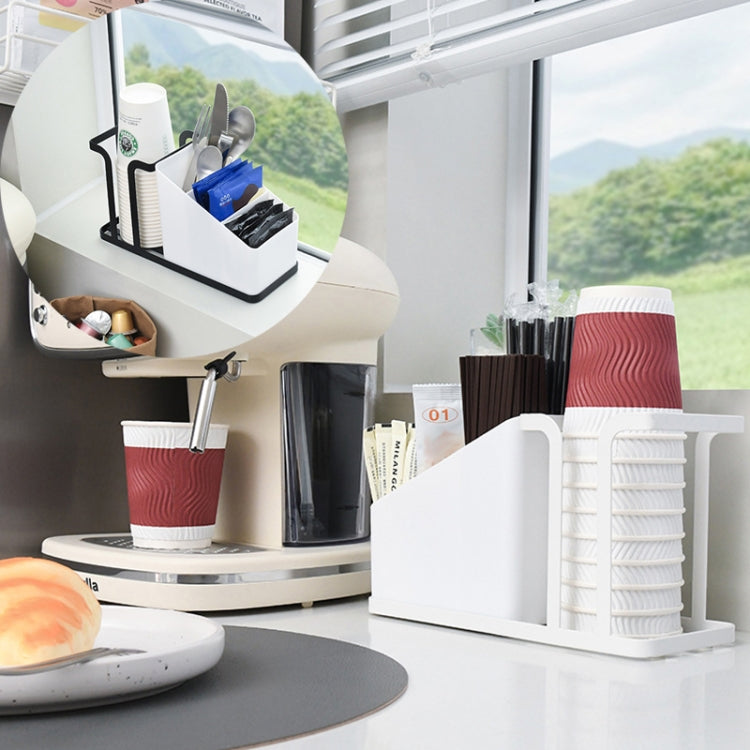 Desktop Disposable Paper Cup Storage Holder Iron Home Coffee Tea Bag Cup Storage Rack