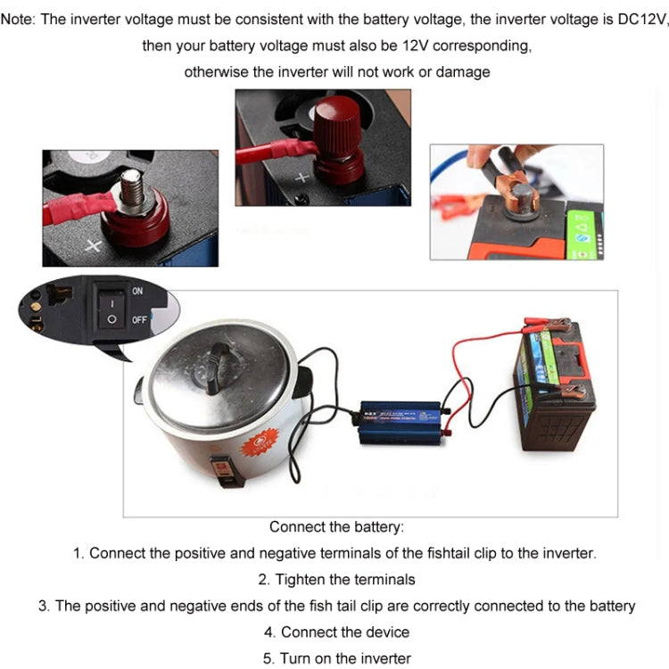 1200W/12V24V Convert To 220V Dual Voltage Modified Sine Wave Inverter