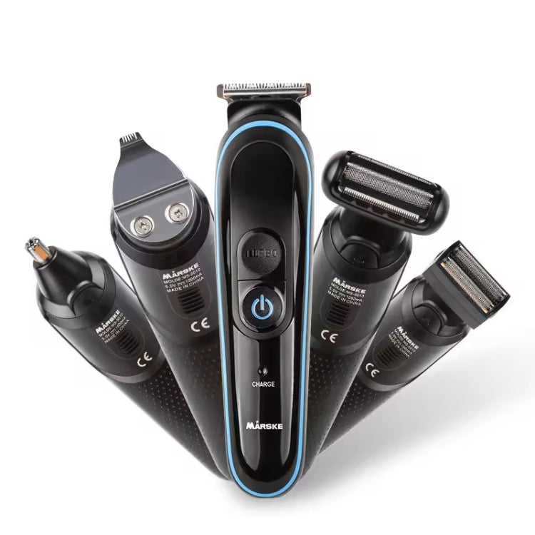 MARSKE MS-5010 Electric Hair Clipper 5 In 1 Multi-function Shaver Rechargeable Styler - USB Without Plug