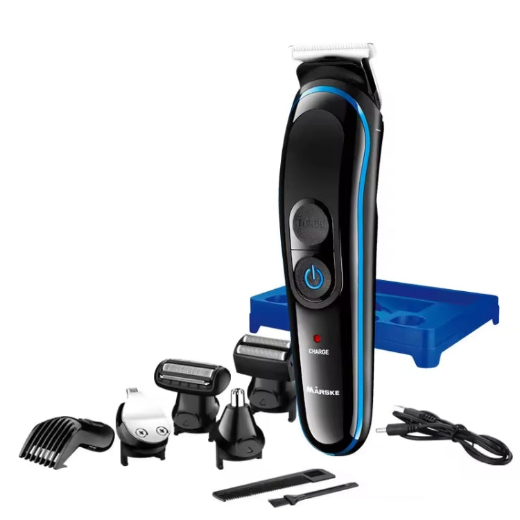 MARSKE MS-5010 Electric Hair Clipper 5 In 1 Multi-function Shaver Rechargeable Styler - USB Without Plug