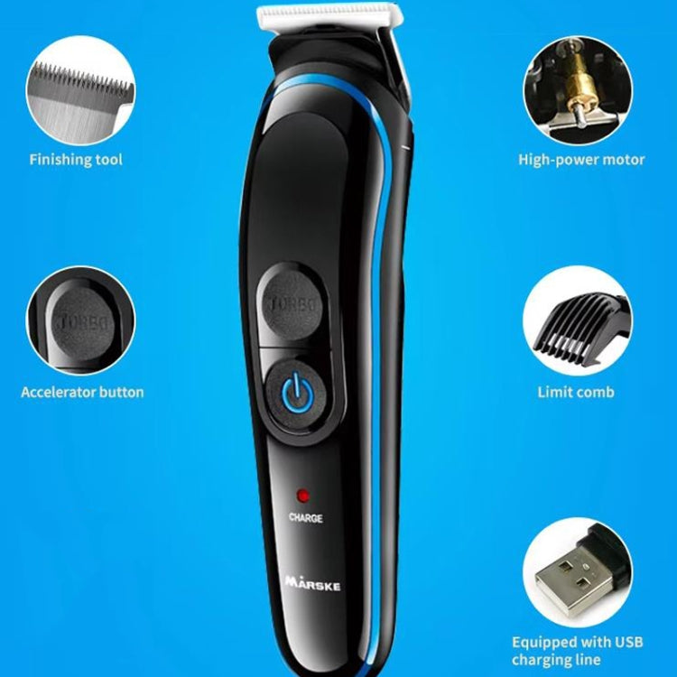 MARSKE MS-5010 Electric Hair Clipper 5 In 1 Multi-function Shaver Rechargeable Styler - USB Without Plug