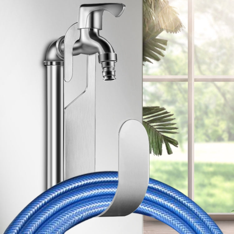 Home Outdoor Water Hose Hook Stainless Steel Patio Hose Storage Holder Car Wash Faucet Hook - Original color