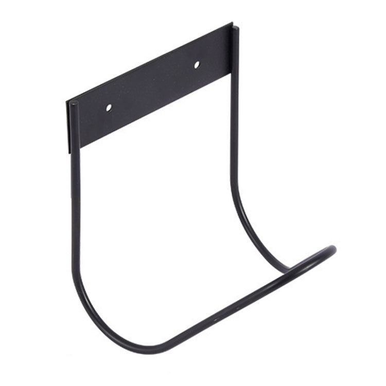 Stainless Steel Hose Storage Holder Garden Home Car Wash Faucet Hose Storage Hook, Model: Wall-mounted  - Black