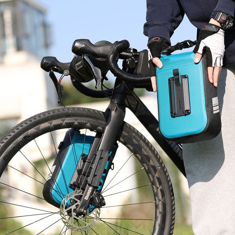 Rhinowalk RK404 4L Outdoor Cycling Quick-release Buckle Full Waterproof Bicycle Front Fork Bag