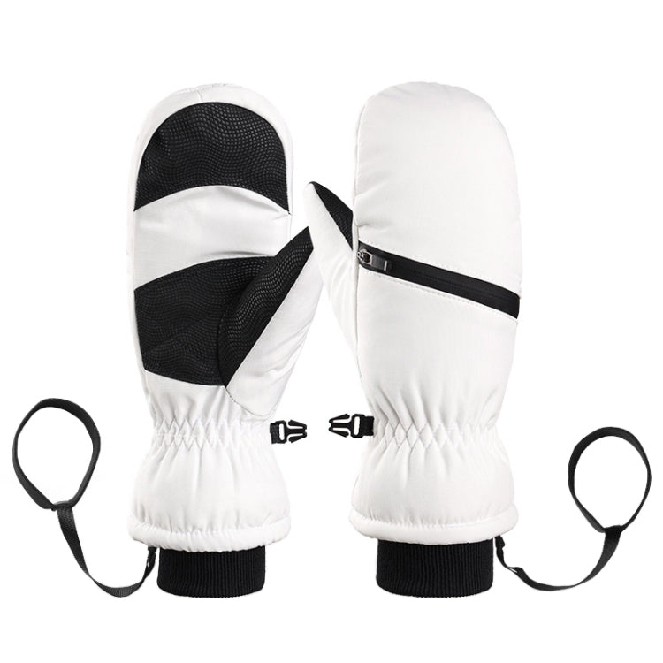 Winter Padded Ski Gloves Outdoor Windproof Warm Sports Gloves, Size: M