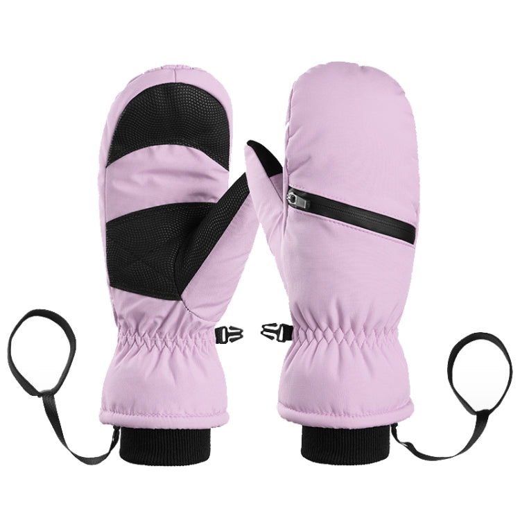Winter Padded Ski Gloves Outdoor Windproof Warm Sports Gloves, Size: M