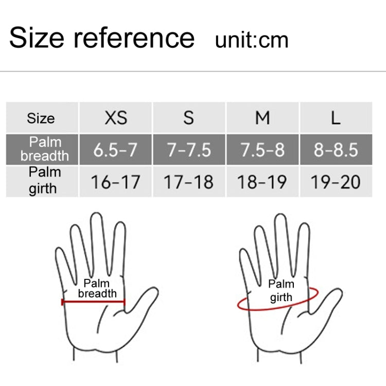 Winter Padded Ski Gloves Outdoor Windproof Warm Sports Gloves, Size: L
