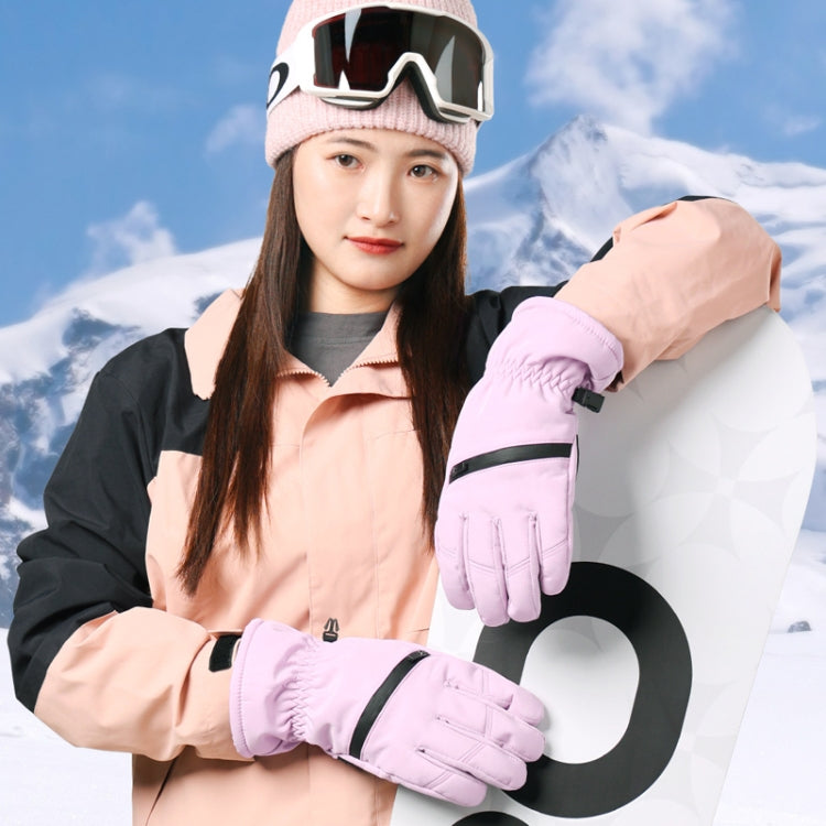 Winter Padded Ski Finger Gloves Outdoor Windproof Warm Sports Gloves, Size: XS