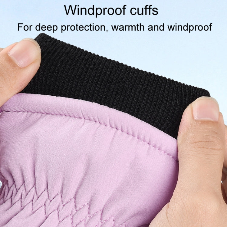 Winter Padded Ski Finger Gloves Outdoor Windproof Warm Sports Gloves, Size: M