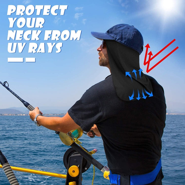 Outdoor Riding Long Tail Cap Breathable Sweat Absorbent Shading Workplace Safety Dustproof Shawl Cap, Size: Free Code