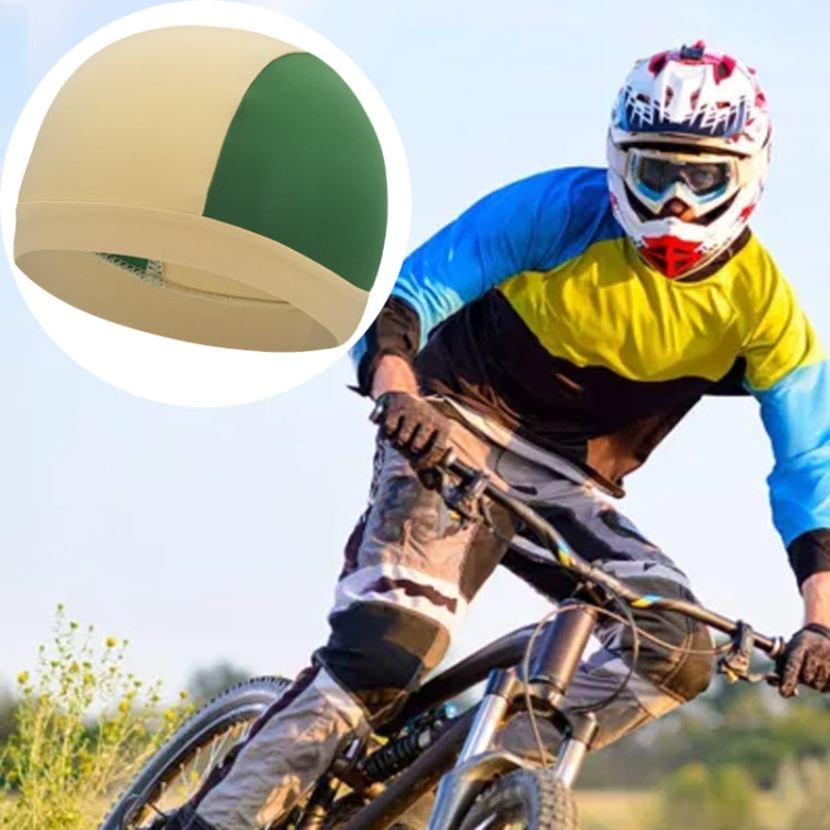 Ice Silk Riding Cap Outdoor Mountain Bike Helmet Inner Hat Sunscreen Absorbent Wicking Sports Cap, Size: Free code