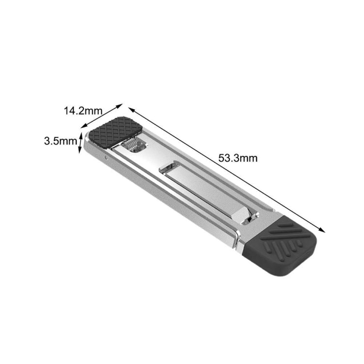 2pcs Invisible Cooling Stand Heightening Pad For Laptop & Smartphones & Tablet - Light Gray