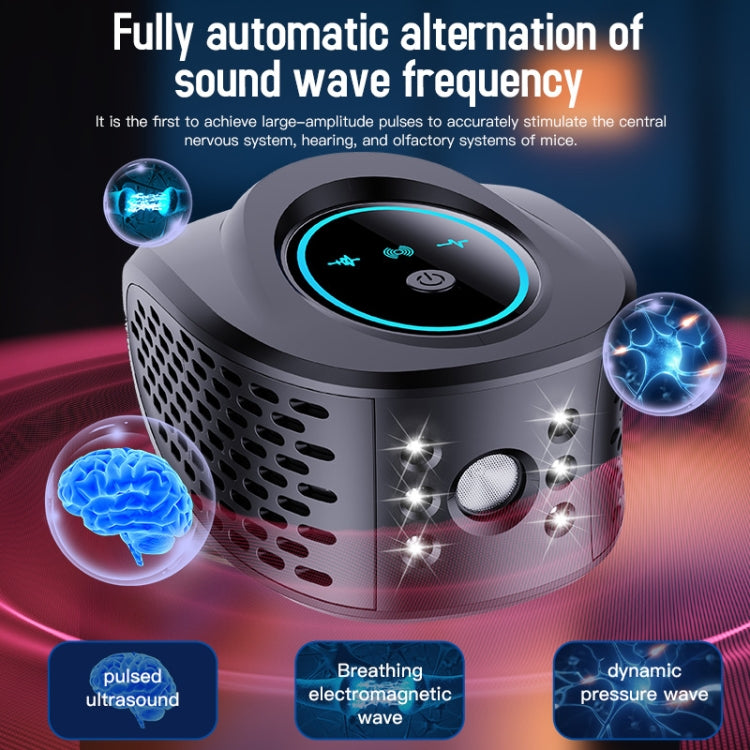 QSQ218 Multifunctional LED Household Indoor High-power Ultrasonic Mouse Repellent UK Plug