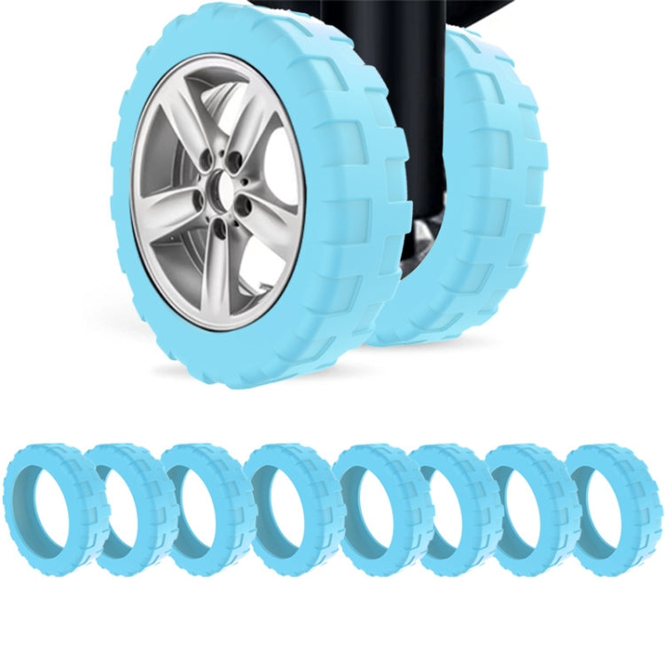 8pcs /Set Luggage Wheel Silicone Protective Cover Swivel Chair Wheel Sound Reducing Cover, Size: Large 5-7cm Wheels