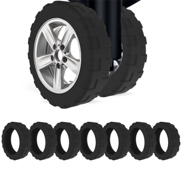 8pcs /Set Luggage Wheel Silicone Protective Cover Swivel Chair Wheel Sound Reducing Cover, Size: Small 4-5cm Wheels