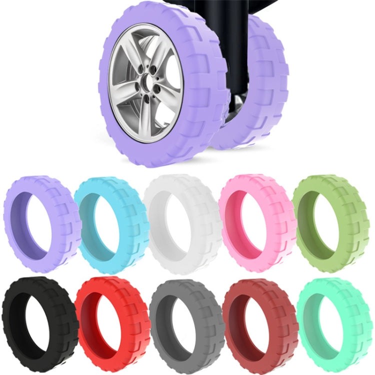 8pcs /Set Luggage Wheel Silicone Protective Cover Swivel Chair Wheel Sound Reducing Cover, Size: Large 5-7cm Wheels