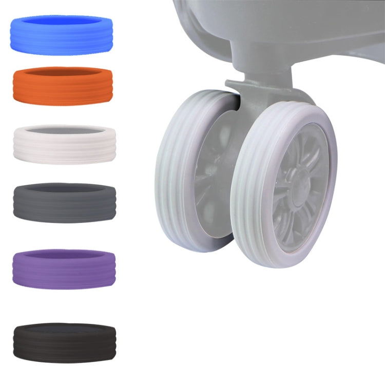 8pcs /Set Luggage Wheel Silicone Protective Cover Swivel Chair Wheel Sound Reducing Cover, Size: Small 4-5cm Wheels