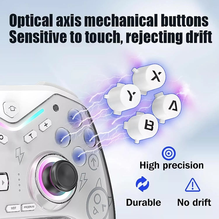 CM-619  Bluetooth Game Controller Programmable with RGB Lights for Switch / Steam Deck / PC / IOS / Android