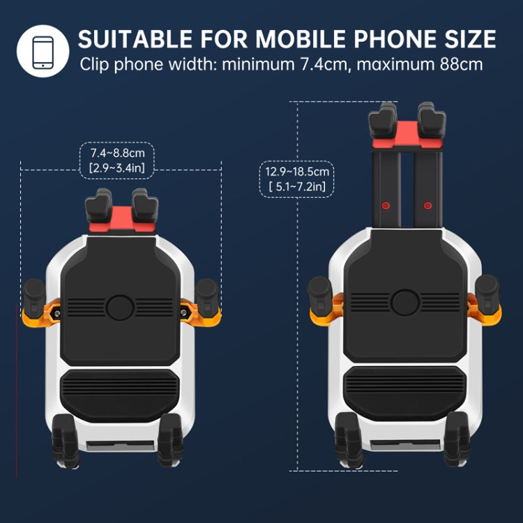 Colorful Motorcycle Shock-absorbing Navigation Mobile Phone Holder - Handlebar Model
