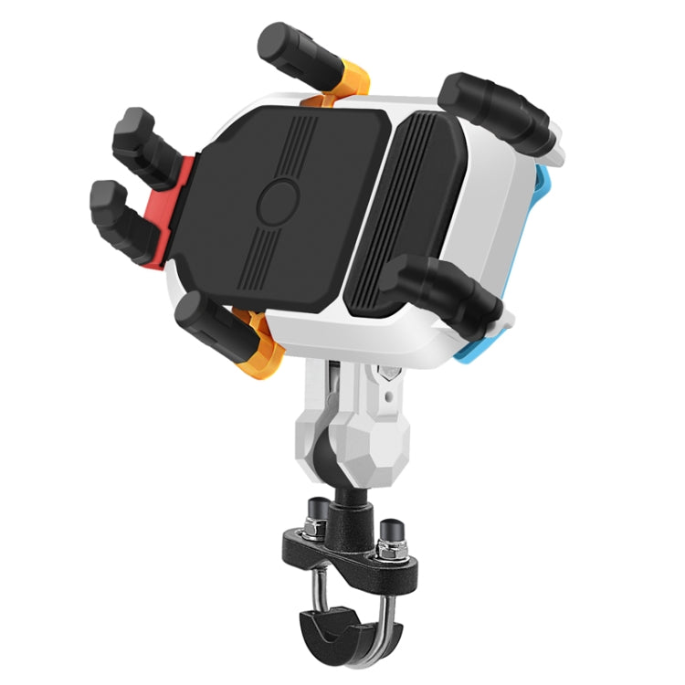 Colorful Motorcycle Shock-absorbing Navigation Mobile Phone Holder - Handlebar Model