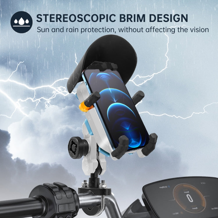 Colorful Motorcycle Shock-absorbing Navigation Mobile Phone Holder - Handlebar Model