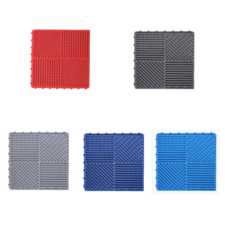 30x30cm Bathroom Floor Mats Non-slip Hydrophobic PVC Hollow Dirt-resistant Foot Mats