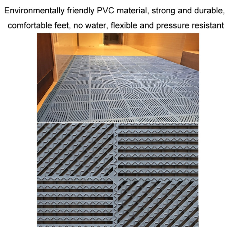 30x30cm Bathroom Floor Mats Non-slip Hydrophobic PVC Hollow Dirt-resistant Foot Mats
