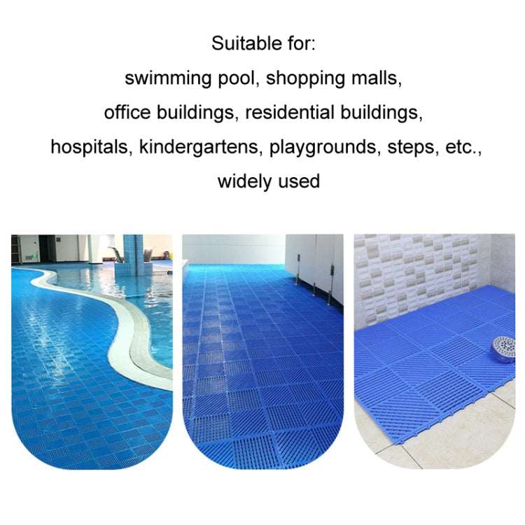 30x30cm Bathroom Floor Mats Non-slip Hydrophobic PVC Hollow Dirt-resistant Foot Mats
