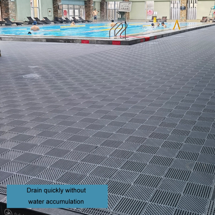 30x30cm Bathroom Floor Mats Non-slip Hydrophobic PVC Hollow Dirt-resistant Foot Mats