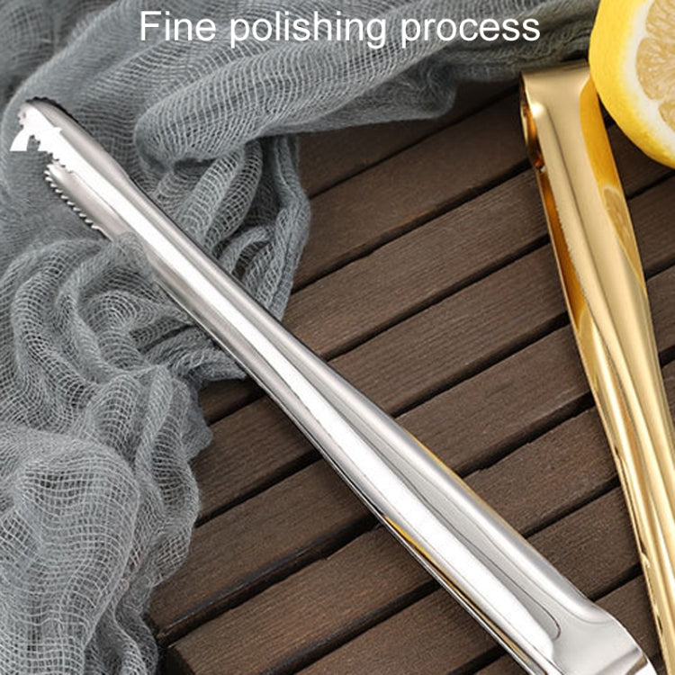 Household 304 Stainless Steel Barbecue Clip Kitchen Extended Food Holders, Model: 24cm Gold