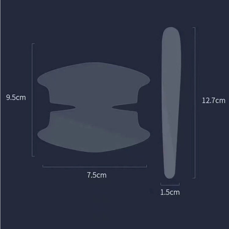 Car Door Handle Anti-scratch Protection Transparent Stickers Anti-collision Strips, Specifications: 4pcs Handle