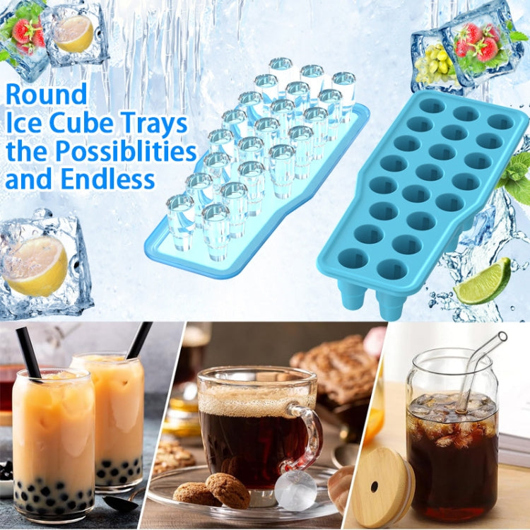 For Stanley Silicone Ice Compartment Large Capacity Ice Mould With Lid, Style: Snowflake Pink
