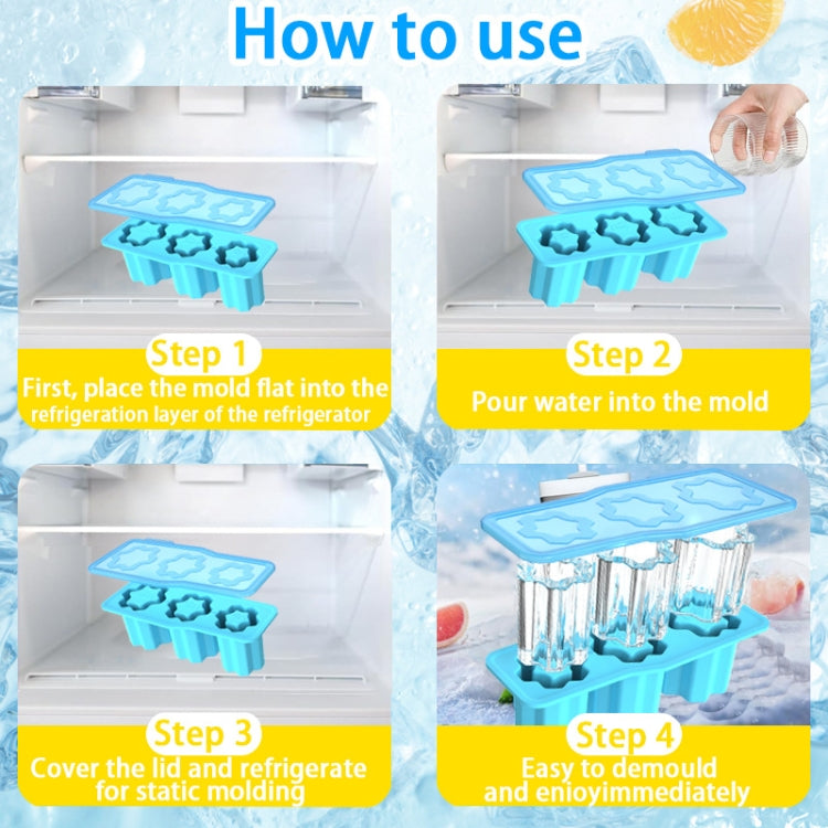 For Stanley Silicone Ice Compartment Large Capacity Ice Mould With Lid, Style: Cup Pink
