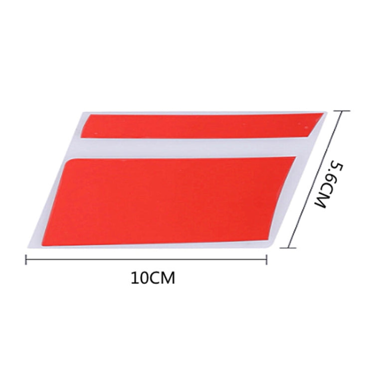 2pairs 18 inch~21 inch Car Reflective Wheel Modification Stickers, Color: 6pcs /Set Blue