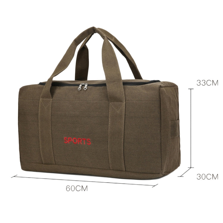 Portable Luggage Bag Canvas Large Capacity Travel Backpack Storage Moving Bag, Size: Large