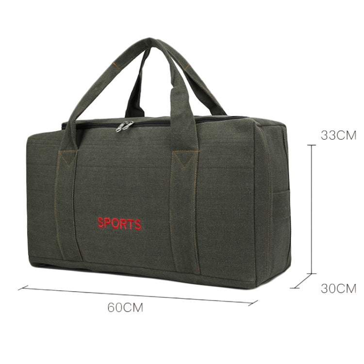 Portable Luggage Bag Canvas Large Capacity Travel Backpack Storage Moving Bag, Size: Large