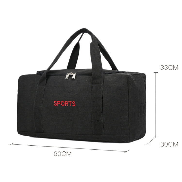 Portable Luggage Bag Canvas Large Capacity Travel Backpack Storage Moving Bag, Size: Large