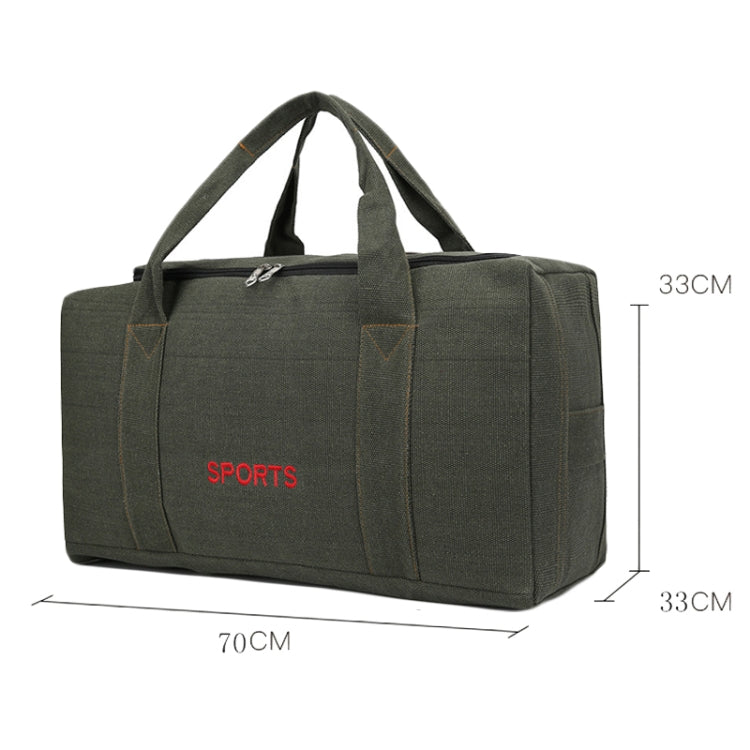 Portable Luggage Bag Canvas Large Capacity Travel Backpack Storage Moving Bag, Size: Plus Large
