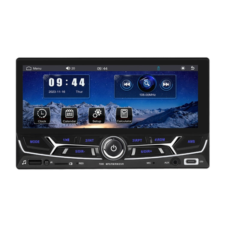 6.86inch Dual Butt Button Knob Player MP5 With Backup Camera Function / Bluetooth / CarPlay - Standard