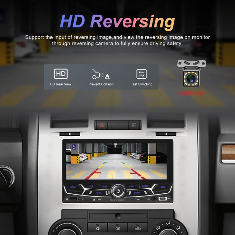 6.86inch Dual Butt Button Knob Player MP5 With Backup Camera Function / Bluetooth / CarPlay - Standard