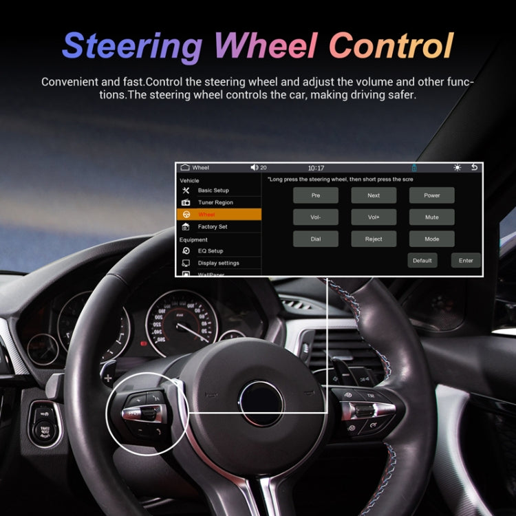 6.86inch Dual Butt Button Knob Player MP5 With Backup Camera Function / Bluetooth / CarPlay - Standard