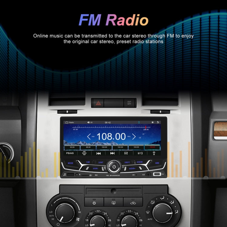 6.86inch Dual Butt Button Knob Player MP5 With Backup Camera Function / Bluetooth / CarPlay - Standard