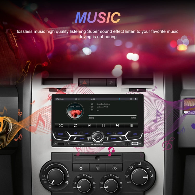 6.86inch Dual Butt Button Knob Player MP5 With Backup Camera Function / Bluetooth / CarPlay - Standard