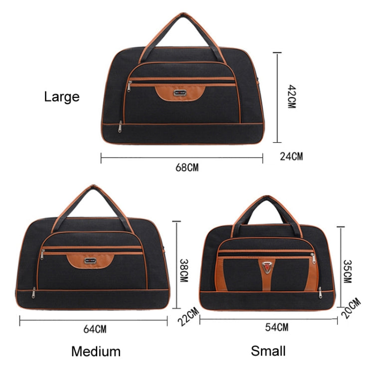 Large Capacity Travel Bag Men Short Trip Handheld Canvas Luggage Bag, Size: Medium